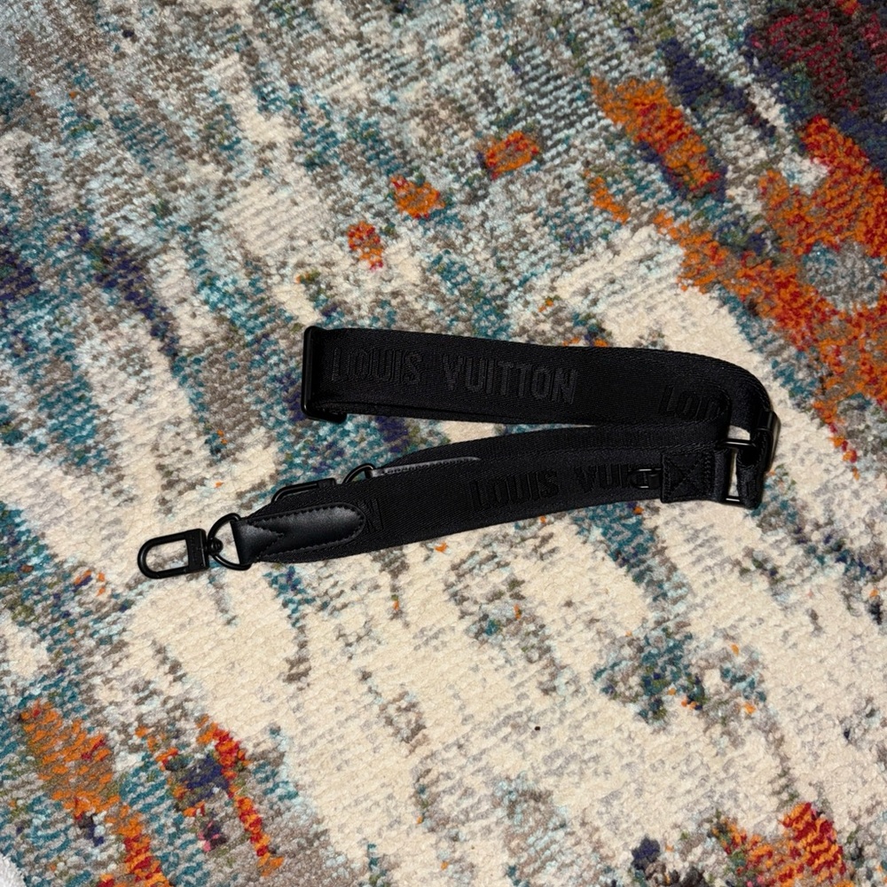 Louis Vuitton Black Strap with Clips